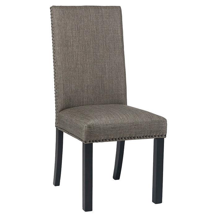 Hubbard Fabric Upholstered Dining Side Chair Grey (Set of 2)