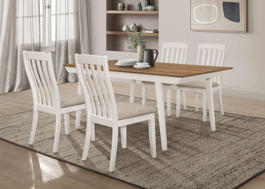 Nogales 5-piece Rectangular Dining Table Set Off White