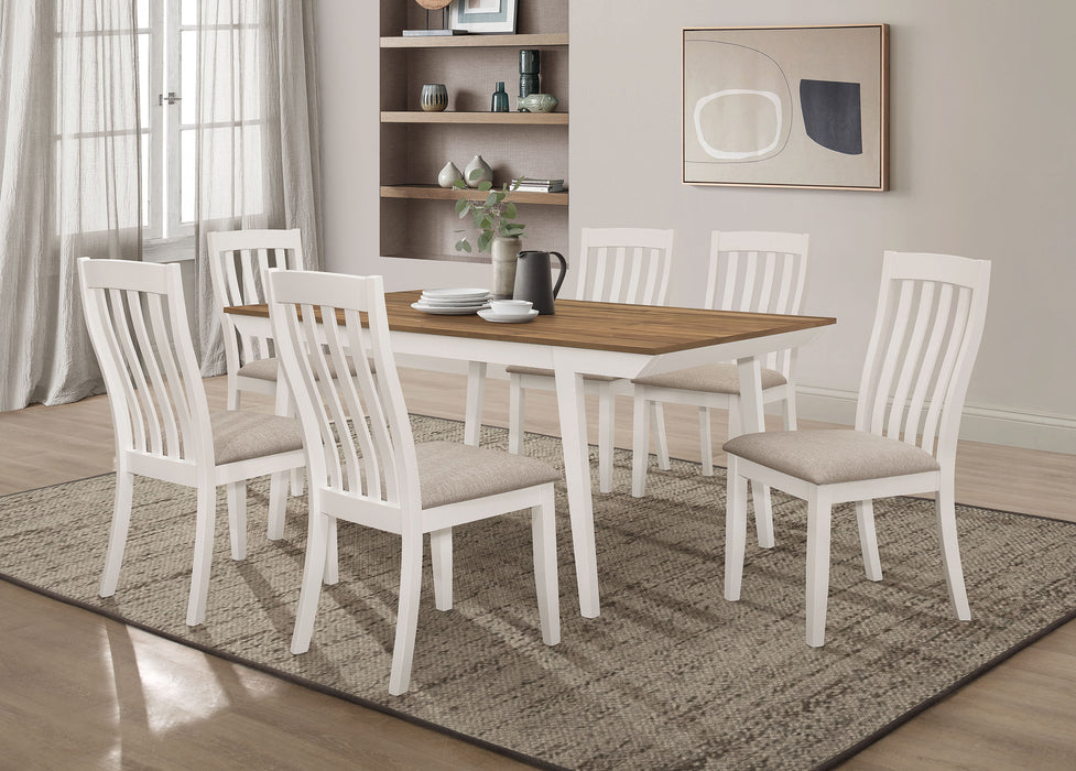 Nogales Wood Dining Side Chair Off White (Set of 2)