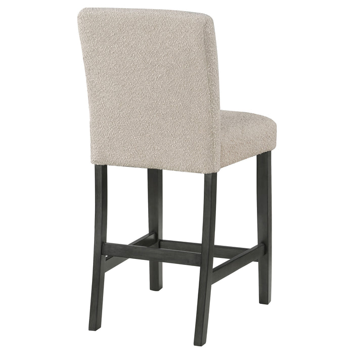 Alba Boucle Upholstered Counter Chair Beige (Set of 2)