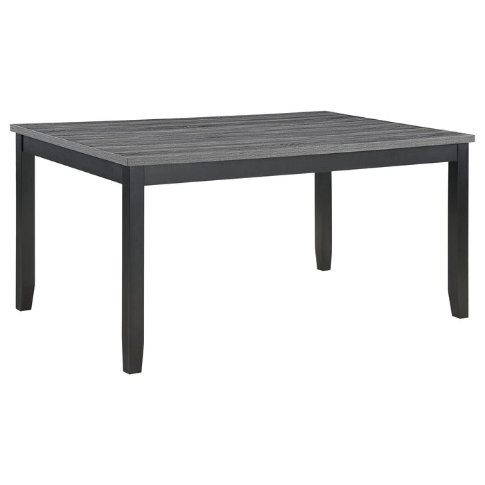 Barlow 6-piece Rectangular Dining Table Set Grey and Black