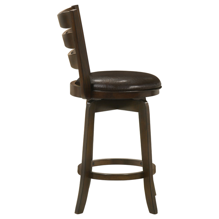 Murphy Wood Counter Height Swivel Bar Chair Dark Brown