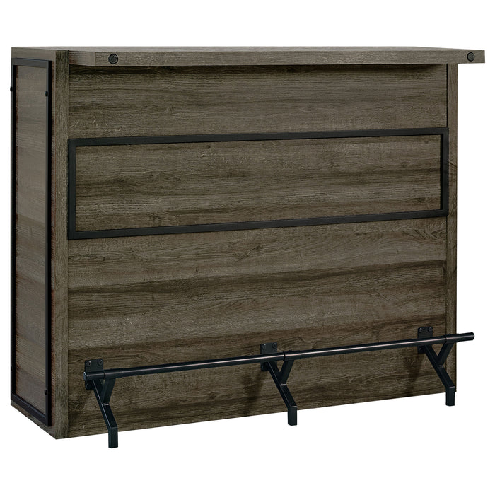 Joe 5-shelf Composite Wood Home Bar Wine Cabinet Aged Oak