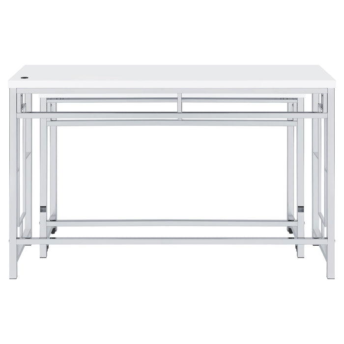 Jackson 4-piece Multipurpose Counter Height Table Set White