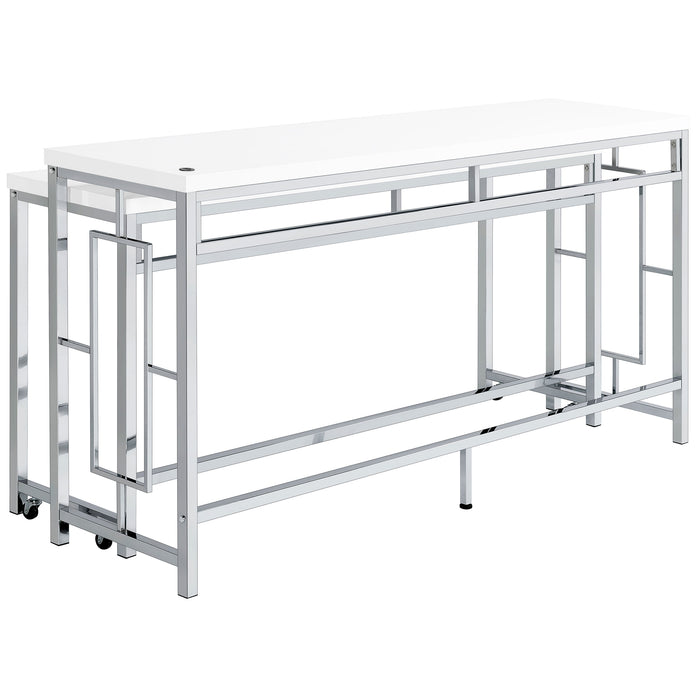 Jackson 5-piece Multipurpose Counter Height Table Set White