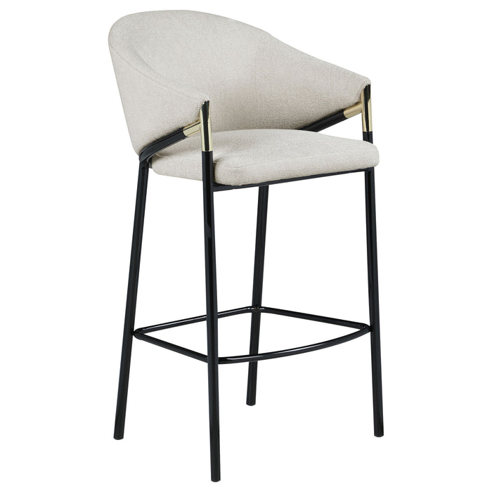 Chadwick Fabric Upholstered Bar Chair Beige (Set of 2)