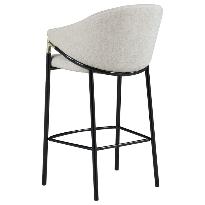 Chadwick Fabric Upholstered Bar Chair Beige (Set of 2)