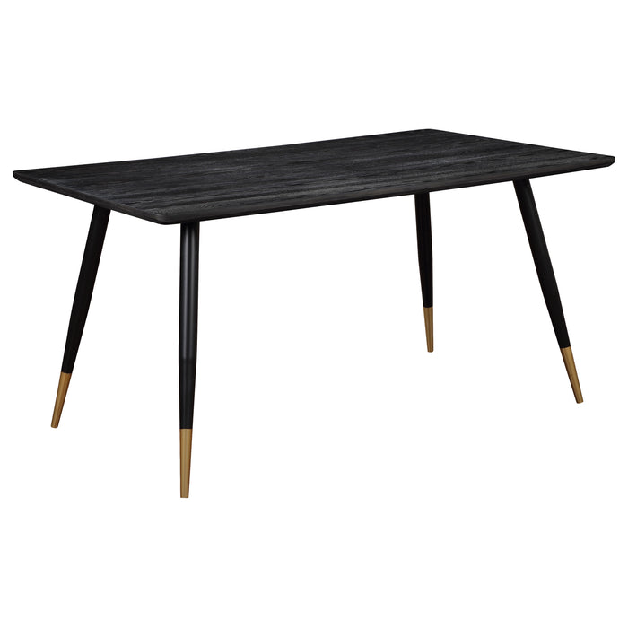 Zetta Rectangular 60-inch Wood Dining Table Black