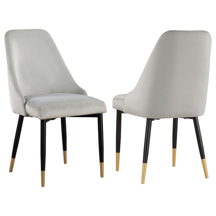 Gabrielle Upholstered Dining Side Chair Grey (Set of 2)