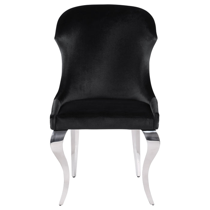 Cheyanne Upholstered Dining Side Chair Black (Set of 2)