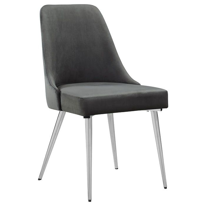 Cabianca Upholstered Dining Side Chair Grey (Set of 2)