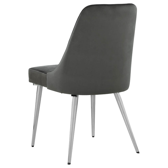 Cabianca Upholstered Dining Side Chair Grey (Set of 2)