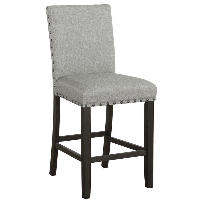 Kentfield Fabric Upholstered Counter Chair Grey (Set of 2)