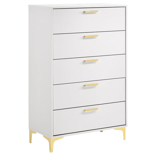 Kendall 5-drawer Bedroom Chest White