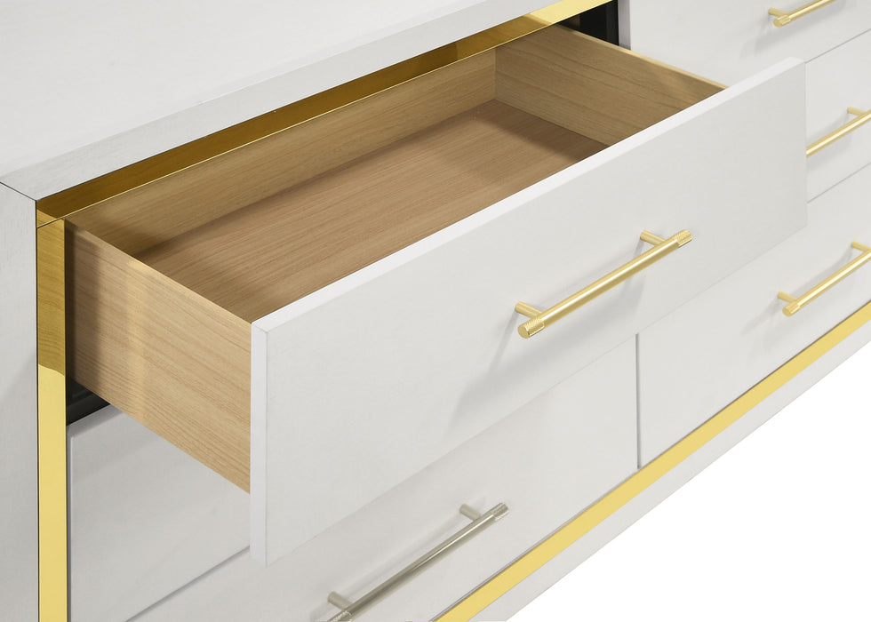 Lucia 6-drawer Dresser White