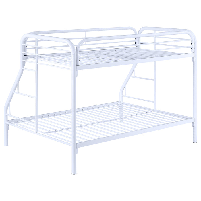 Morgan Metal Twin Over Full Bunk Bed White