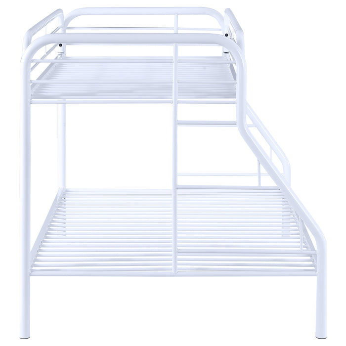 Morgan Metal Twin Over Full Bunk Bed White