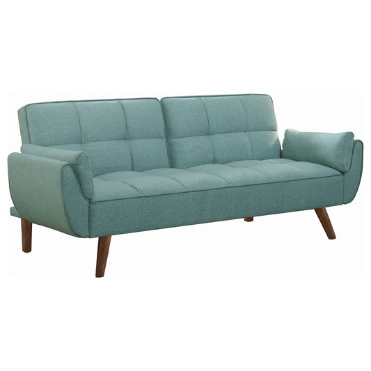 Caufield Upholstered Convertible Sofa Bed Turquoise Blue