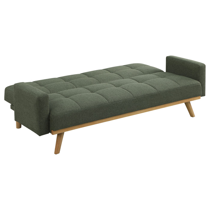 Kourtney Upholstered Tufted Convertible Sofa Bed Sage Green