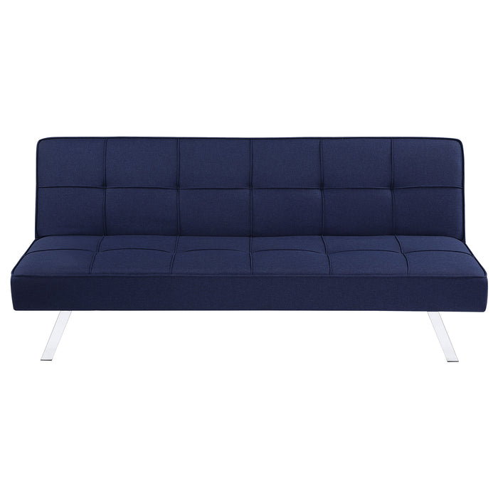 Joel Upholstered Tufted Convertible Sofa Bed Blue