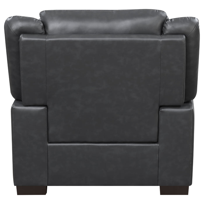 Arabella 3-piece Upholstered Padded Arm Sofa Set Grey
