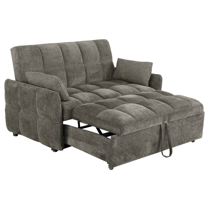Cotswold Upholstered Convertible Sleeper Sofa Bed Dark Grey