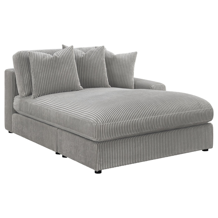 Blaine Upholstered Reversible Chaise Sectional Sofa Fog