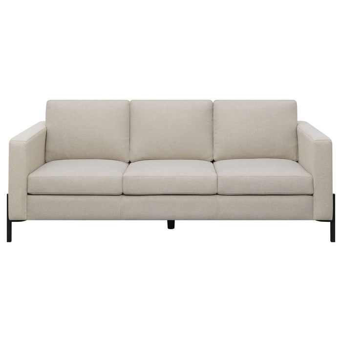 Tilly Upholstered Track Arm Sofa Oatmeal