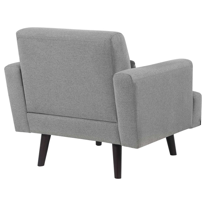 Blake Upholstered Track Arm Accent Chair Sharkskin Grey
