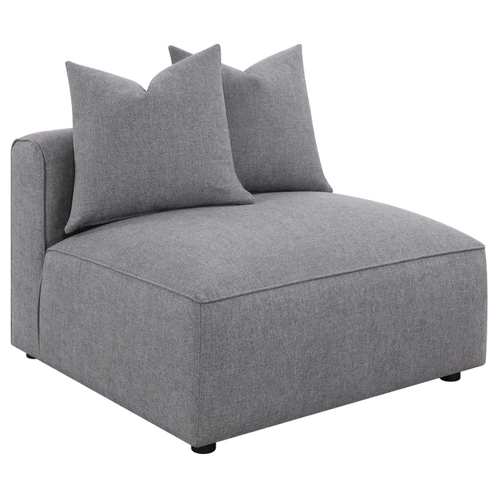 Jennifer 6-piece Upholstered Modular Sectional Grey