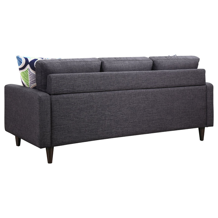 Watsonville 2-piece Upholstered Track Arm Sofa Set Grey
