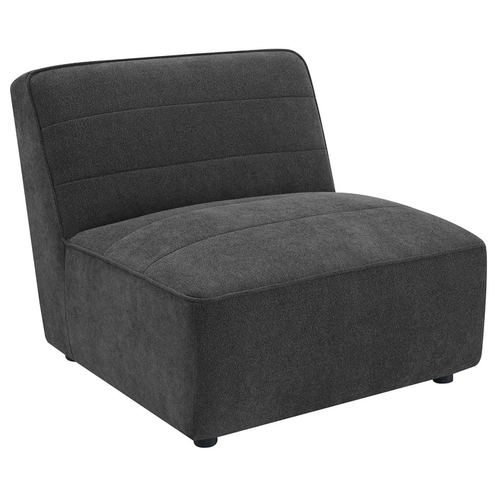 Sunny 6-piece Upholstered Modular Sectional Sofa Charcoal