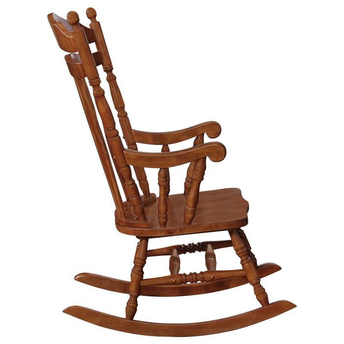 Aylin Solid Wood Rocking Chair Medium Brown