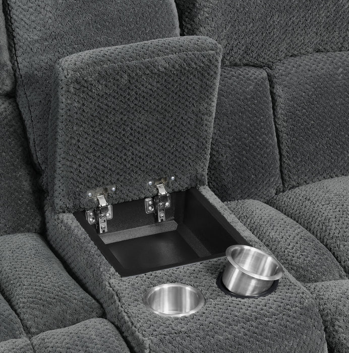 Weissman 2-piece Upholstered Reclining Sofa Set Grey