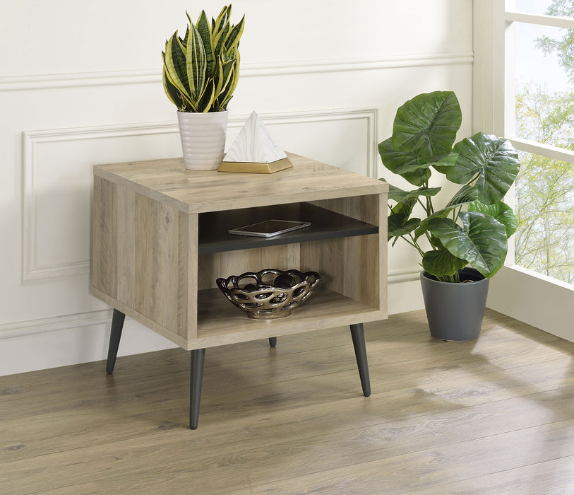 Welsh Square Engineered Wood Side End Table Antique Pine