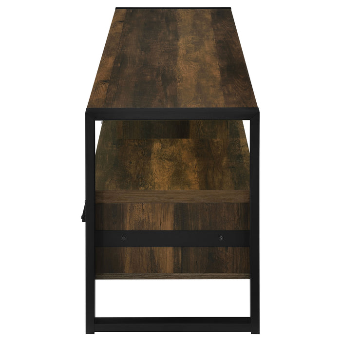 James 3-drawer Engineered Wood 71" TV Stand Dark Pine