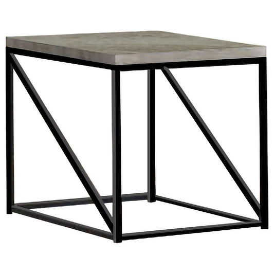 Birdie Square Engineered Wood End Table Sonoma Grey