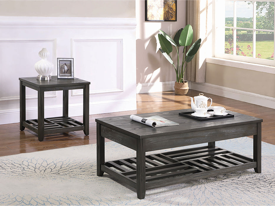 Cliffview Rectangular Wood Lift Top Coffee Table Grey