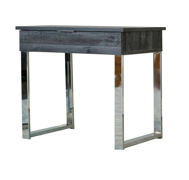 Aldine Square 1-drawer Side End Table Dark Charcoal