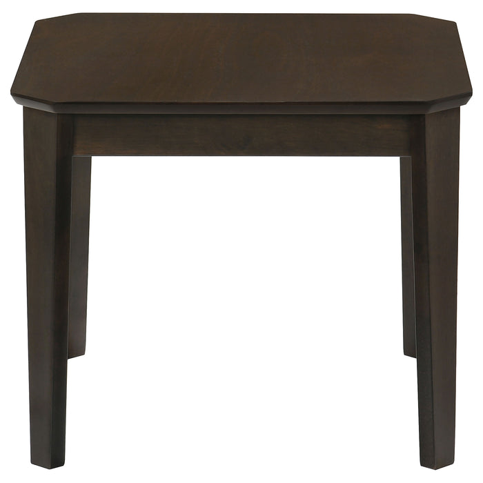 Amaro 3-piece Coffee and End Table Set Dark Brown