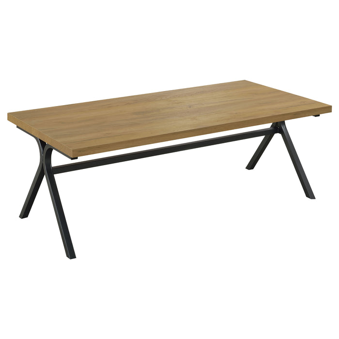 Colmar 3-piece Engineered Wood Coffee Table Set Golden Oak