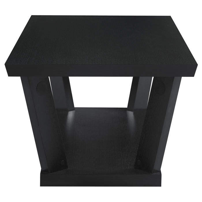 Aminta 3-piece Coffee and End Table Set Black