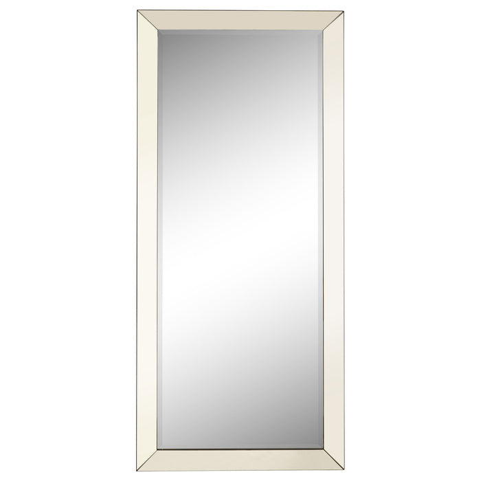 Barnett 30 x 70 Inch Full Length Floor or Wall Mirror Silver