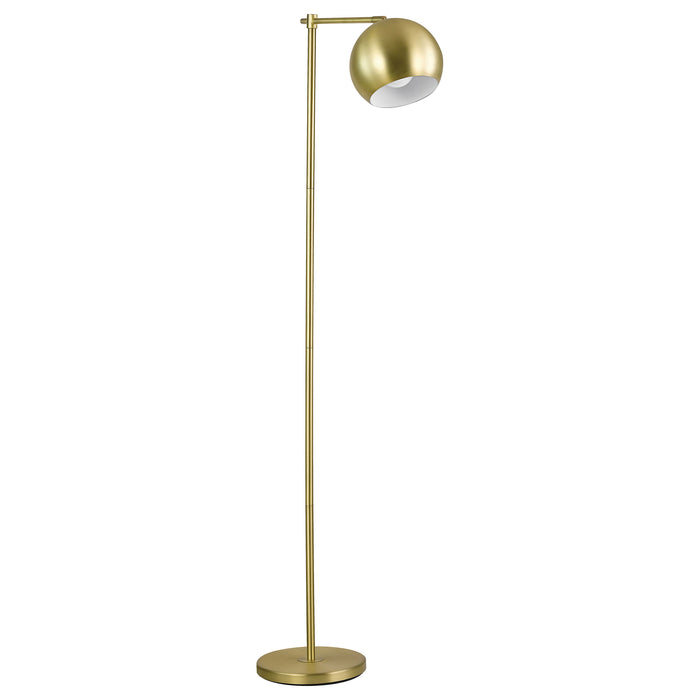 Linnea 60-inch Dome Shade Task Floor Lamp Brushed Gold