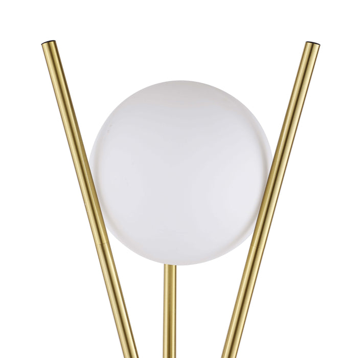 Yamileth 65-inch Spherical Bulb Metal Tripod Floor Lamp Gold