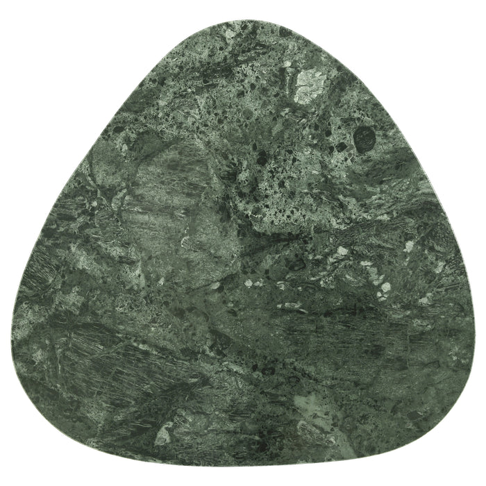 Tobias 2-piece Triangular Marble Top Nesting Table Green
