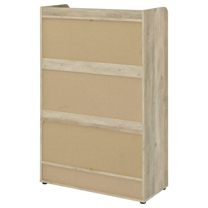 Denia 3-tier Engineered Wood Shoe Cabinet Grey
