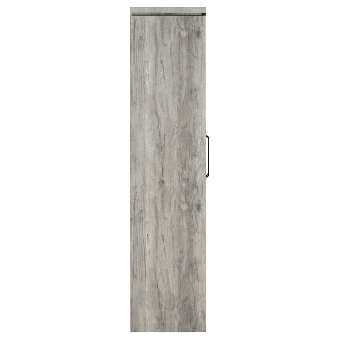 Alejo 2-door Engineered Wood Tall Cabinet Grey Driftwood