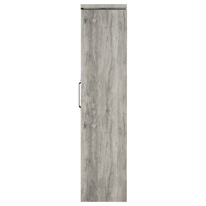 Alejo 2-door Engineered Wood Tall Cabinet Grey Driftwood