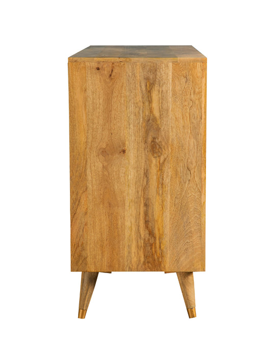 Alyssum 3-door Mango Wood Accent Cabinet Natural